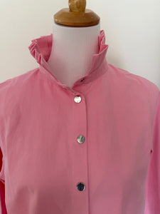 Chemise  à col volanté